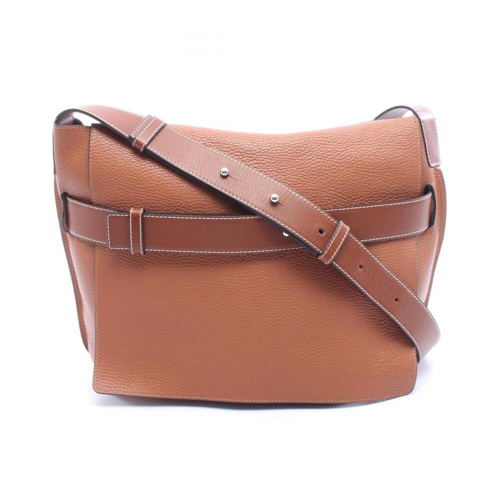 Loewe Messenger Belt Shoulder Bag Handbag Leather Men's Brown